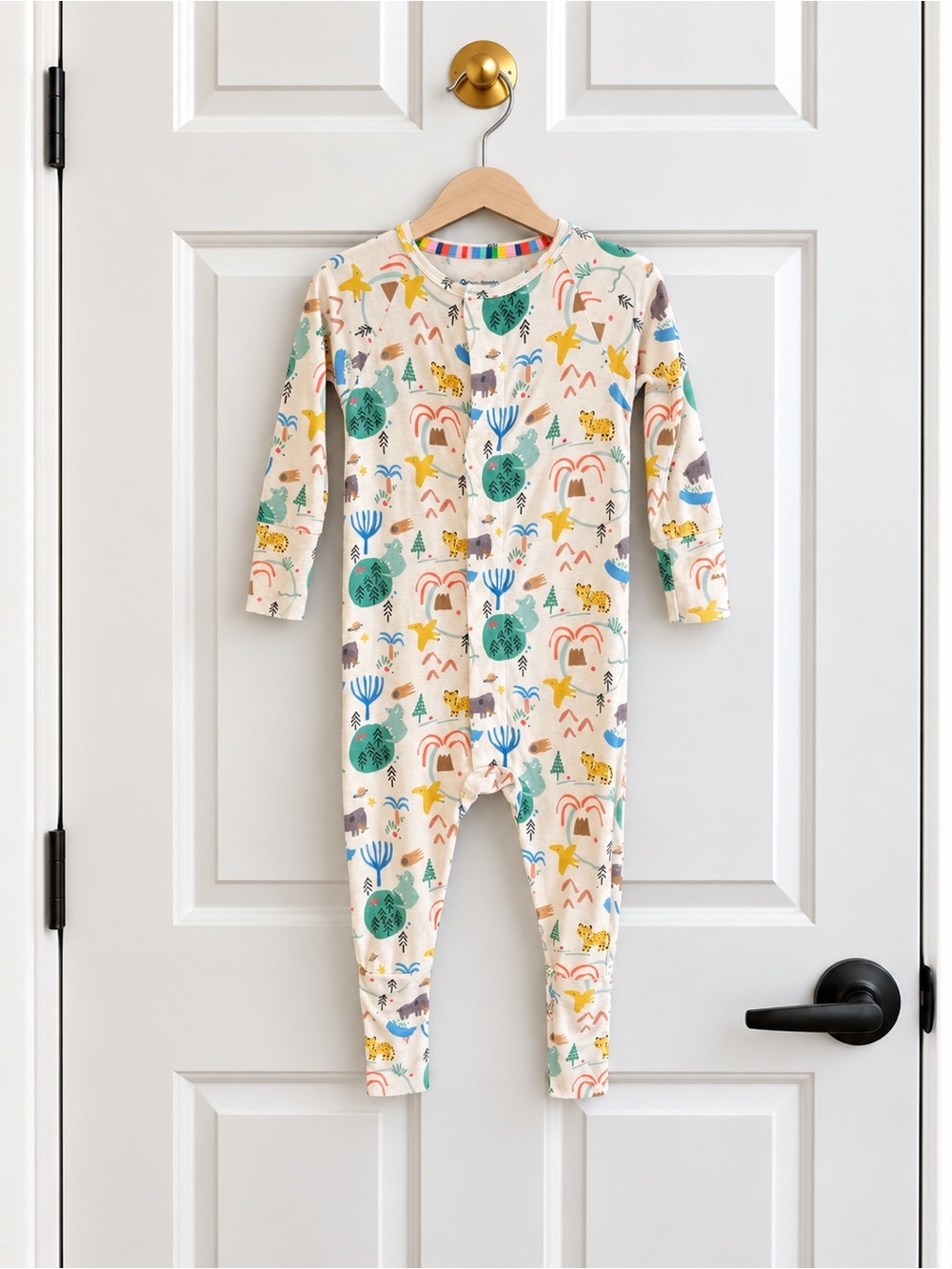 Magnetic Me 9-12M Modal Woodland Animal Magnetic Footie Sleeper